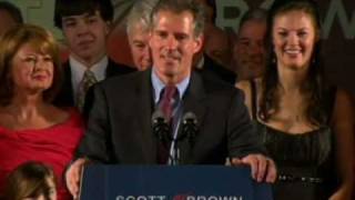 Scott Browns Victory Speech [upl. by Fotzsyzrk]