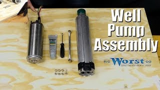 How to Assemble a Submersible Well Pump and Motor [upl. by Nasaj4]