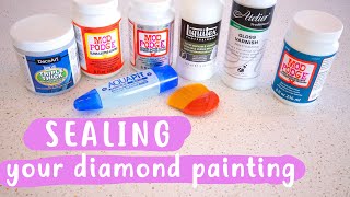 Sealing Your Diamond Painting WHATS BEST [upl. by Uy]