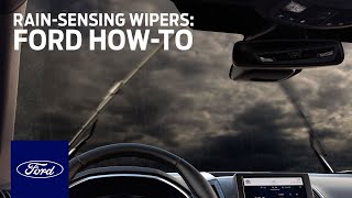 RainSensing Wipers  Ford HowTo  Ford [upl. by Dunaville527]