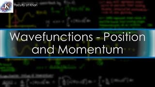 Position and Momentum from Wavefunctions  Quantum Mechanics [upl. by Relyt]