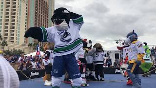 2018 NHL Mascot Showdown Highlights [upl. by Ymiaj]