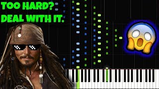 Pirates of the Caribbean INSANE Piano Tutorial Synthesia Jarrod Radnich [upl. by Sill]