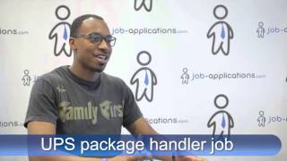 UPS Interview  Package Handler [upl. by Anahc]