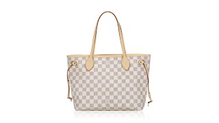 Louis Vuitton Damier Azur Neverfull PM [upl. by Yard763]