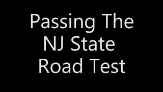 Passing The NJ State Road Test [upl. by Skip]