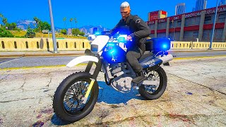 Dirt Bike Cop Chases Bikers  GTA 5 RP [upl. by Ezarras782]