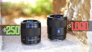 Zeiss 55mm F18 vs Sony 50mm F18 Comparison [upl. by Anna-Diana]