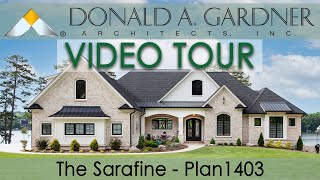 Walkout basement house plan with a luxury floor plan and a threecar garage  The Sarafine [upl. by Dougherty896]