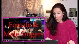 Vocal Coach REACTS to ALIEN VOICES FEMALE amp MALE SINGERS [upl. by Anirbas984]