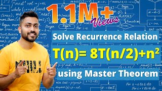 L26 Recurrence Relation  Tn 8Tn2  n2   Master Theorem  Example1  Algorithm [upl. by Nyraa]