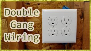 Adding Outlets amp Double Receptacle Wiring [upl. by Nnyre]