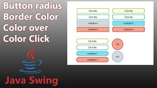 Java GUI  Button Custom [upl. by Iel]
