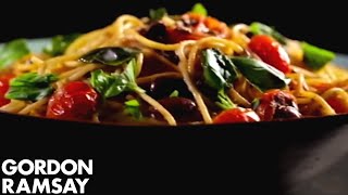 Pasta with Tomato Anchovy amp Chilli  Gordon Ramsay [upl. by Witt415]