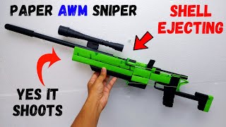 Paper AWM Sniper Gun  Pubg Gun  How to make a Paper AWM Sniper Gun From paper  Easy Paper Gun [upl. by Niak101]