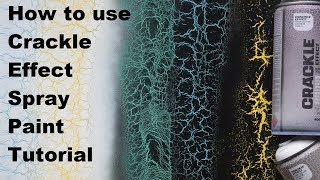 How to Use CRACKLE EFFECT SPRAY PAINT TUTORIAL [upl. by Reinert]