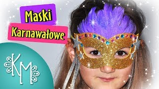 Maski karnawałowe  Jak zrobić Maskę Wenecką  Kreatywna Mama [upl. by Lorsung]