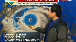 PAGASA Bagyong Yolanda pinakamalakas na bagyo sa buong mundo ngayong 2013 [upl. by Ellinad]