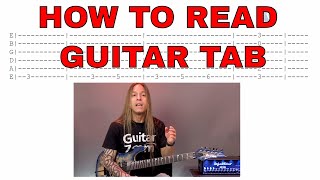 How to Read Guitar Tabs  The Basics  Steve Stine Beginner Guitar Lessons [upl. by Llorre262]