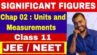 SIGNIFICANT FIGURES  CLASS 11 Chapter 02 Units and Measurements  JEE MAINS  NEET [upl. by Yeldah]