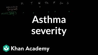 Asthma severity  Respiratory system diseases  NCLEXRN  Khan Academy [upl. by Chassin]