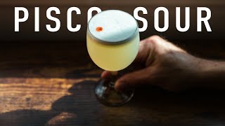 The Pisco Sour  a perfect sour cocktail recipe [upl. by Britton]