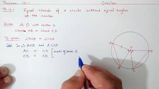 Chapter10 Theorem 101  Circles  Ncert Maths Class 9  Cbse [upl. by Suneya]