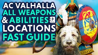 ALL 10 Weapons amp 6 Abilities Locations In Ireland  Assassins Creed Valhalla Wrath of the Druids [upl. by Eenad]