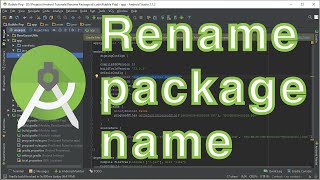 How to rename package name in Android Studio [upl. by Annoid]