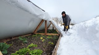 Como hacer INVERNADERO CASERO  Súper Resistente al frio y nieve [upl. by Haelak]