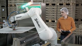 MenschRoboter Kollaboration bei Migros Schweiz [upl. by Ednargel]