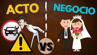 Diferencias entre Actos y Negocios Jurídicos CON EJEMPLOS [upl. by Acilegna]