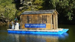 DIY Pontoon Tiny Houses [upl. by Jahdal]