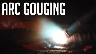 Arc Gouging Basics Part 2 Proper Torch Angle [upl. by Adnilam]