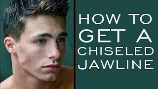 HOW TO HAVE A CHISELED JAWLINE  5 Tips for Stronger Jawline for Men [upl. by Sosthena]