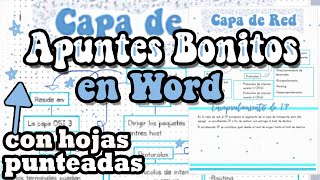 Apuntes bonitos en word  parte 2 [upl. by Vic764]