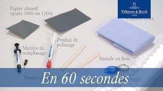 En 60 secondes Réparation acrylique amp Quaryl®  Villeroy amp Boch [upl. by Ahlgren]