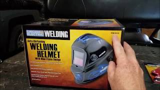 Chicago Electric Auto Darkening Welding Helmet unboxing and review [upl. by Bonnibelle35]