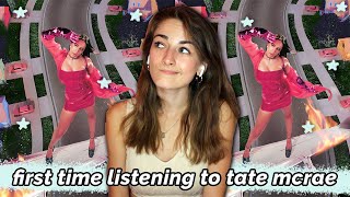 alright lets listen to TATE MCRAE  i used to think i could fly Album Reaction [upl. by Kciredor617]