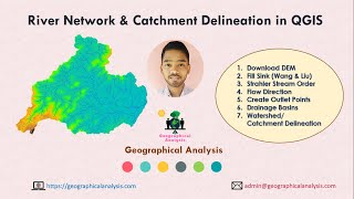 River Network and Catchment Delineation from DEM using QGIS  Watershed Delineation [upl. by Lamek]