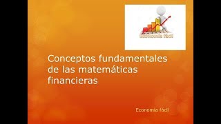 Conceptos Fundamentales de Matematicas Financieras [upl. by Onder278]