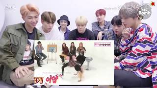 Bts react When BLACKPINK show their hidden talents [upl. by Maddeu]