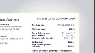 Conoce el estado de cuenta de tu Tarjeta VAS de Banco Azteca [upl. by Keane]