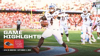 Game Highlights UTSA vs Houston Football September 2 2023 [upl. by Ayhtnic871]