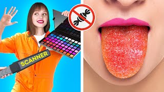 COOL WAYS TO SNEAK CANDIES INTO CLASS  Awesome Food Hacks And Tricks by 123 Go Live [upl. by Itsirhc]