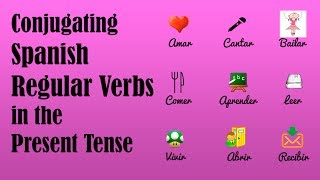 How to Conjugate Spanish Regular Verbs in the Present Tense [upl. by Brandea]