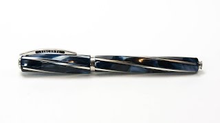 Fountain Pen Review Visconti Divina Elegance Maxi Blue [upl. by Filomena271]