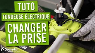 TUTO  comment remplacer la prise secteur de votre tondeuse électrique [upl. by Quiteris308]