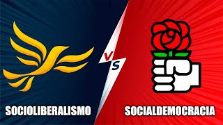 SOCIOLIBERALISMO VS SOCIALDEMOCRACIA  Historia y comparación [upl. by Lyrrad952]