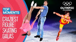 Top 10 Craziest Figure Skating Gala Performances  Top Moments [upl. by Nidya]